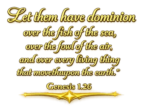 Genesis 1:26 scripture artwork