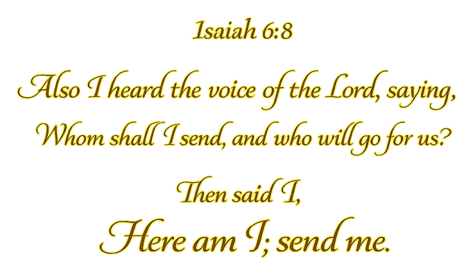 Isaiah 6:8 scripture artwork