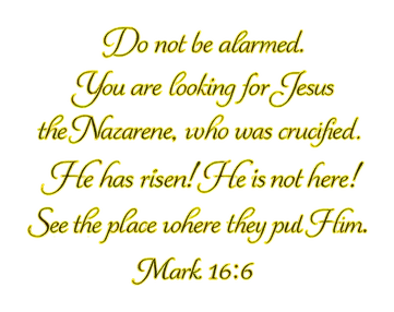 Mark 16:6 scripture artwork