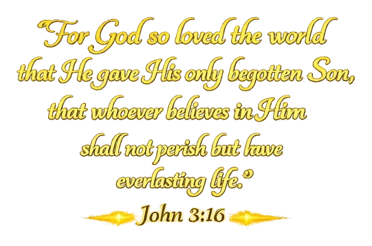 John 3:16 scripture artwork